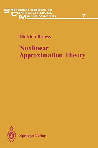 Imagen de archivo de Nonlinear Approximation Theory (Springer Series in Computational Mathematics) a la venta por GF Books, Inc.