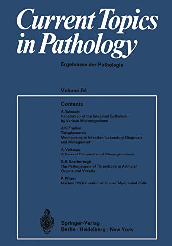 Imagen de archivo de Current Topics in Pathology / Ergebnisse der Pathologie (German Edition) a la venta por Lucky's Textbooks