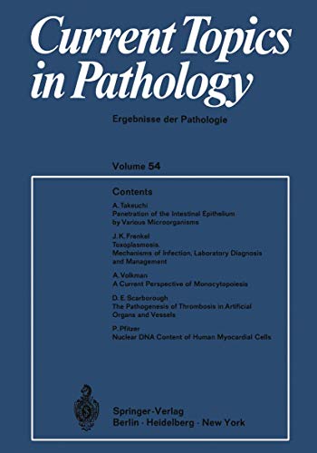 Stock image for Current Topics in Pathology / Ergebnisse Der Pathologie for sale by Revaluation Books