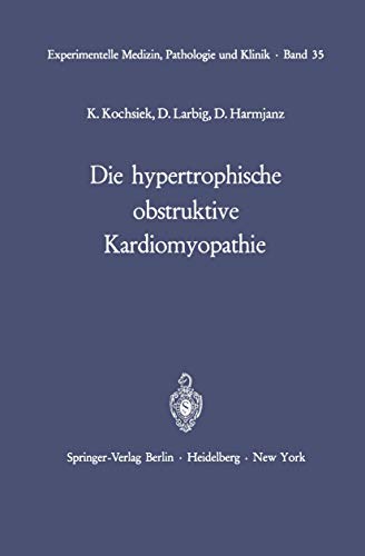 Imagen de archivo de Die hypertrophische obstruktive Kardiomyopathie a la venta por Chiron Media