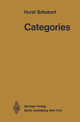 Categories (9783642653667) by Schubert, Horst