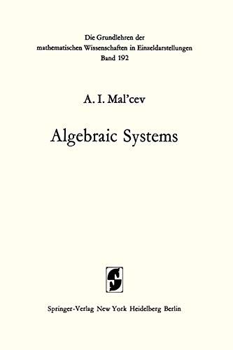 9783642653766: Algebraic Systems