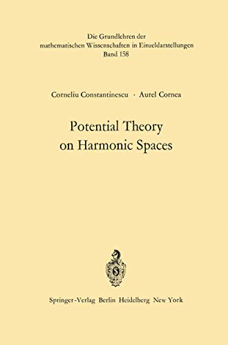 9783642654343: Potential Theory on Harmonic Spaces (Grundlehren der mathematischen Wissenschaften, 158)