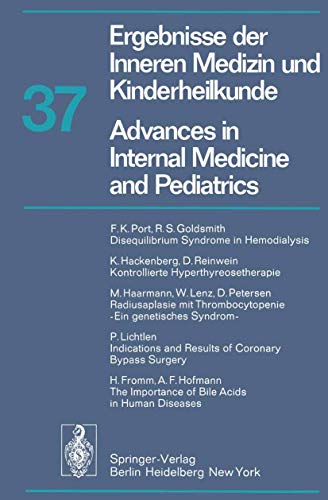 9783642660160: Ergebnisse der Inneren Medizin und Kinderheilkunde / Advances in Internal Medicine and Pediatrics: 37 (Ergebnisse der Inneren Medizin und ... in Internal Medicine and Pediatrics, 37)