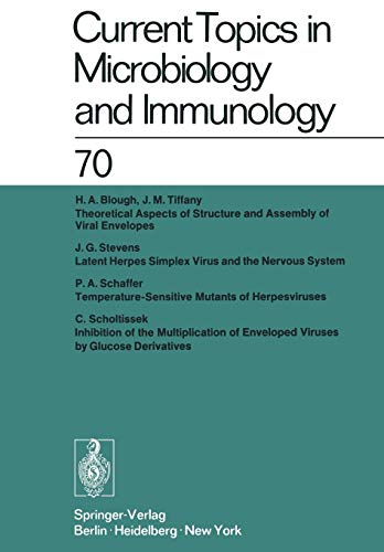 Stock image for Current Topics in Microbiology and Immunology / Ergebnisse der Mikrobiologie und Immunittsforschung: Volume 70 (Current Topics in Microbiology and Immunology, 70) for sale by Lucky's Textbooks
