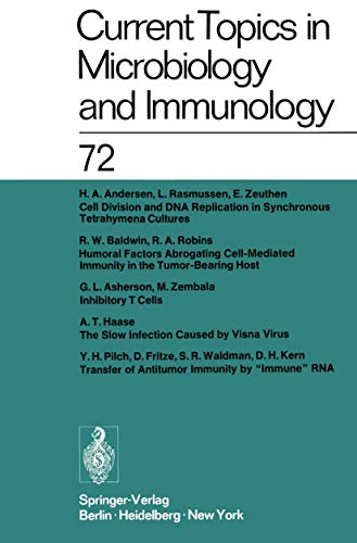 9783642662911: Current Topics in Microbiology and Immunology / Ergebnisse der Mikrobiologie und Immunittsforschung: Volume 72