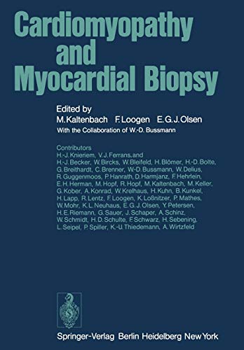 Imagen de archivo de Cardiomyopathy and Myocardial Biopsy a la venta por Revaluation Books