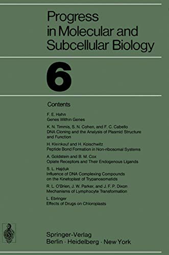 Imagen de archivo de Progress in Molecular and Subcellular Biology a la venta por Revaluation Books