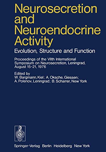 Stock image for Neurosecretion and Neuroendocrine Activity for sale by Kennys Bookstore