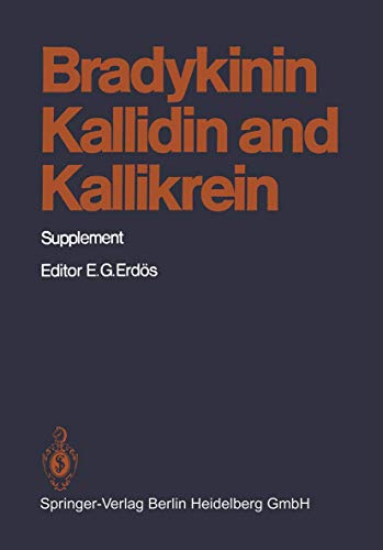 9783642673030: Bradykinin, Kallidin and Kallikrein