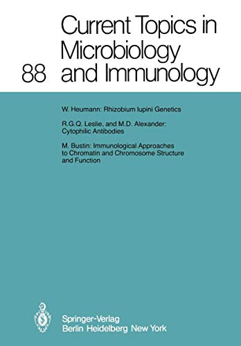 9783642673337: Current Topics in Microbiology and Immunology, Volume 88