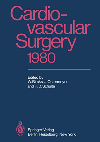 9783642681745: Cardiovascular Surgery 1980: Proceedings of the 29th International Congress of the European Society of Cardiovascular Surgery