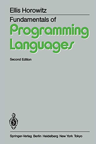 9783642694080: Fundamentals of Programming Languages