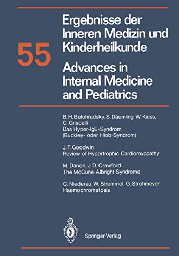 9783642710537: Ergebnisse der Inneren Medizin und Kinderheilkunde / Advances in Internal Medicine and Pediatrics: 55 (Ergebnisse der Inneren Medizin und ... in Internal Medicine and Pediatrics, 55)