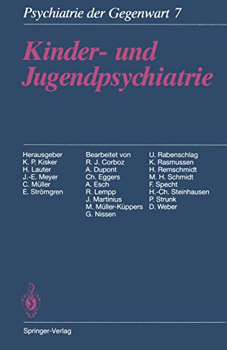 Imagen de archivo de Kinder- Und Jugendpsychiatrie (Psychiatrie Der Gegenwart 7) a la venta por Green Ink Booksellers