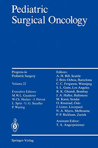Beispielbild fr Pediatric Surgical Oncology (Progress in Pediatric Surgery) zum Verkauf von Revaluation Books