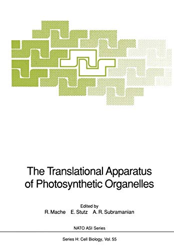 Beispielbild fr The Translational Apparatus of Photosynthetic Organelles zum Verkauf von Ria Christie Collections