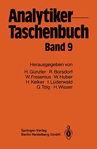 Stock image for Analytiker-Taschenbuch (Analytiker-Taschenbuch, 9) (German Edition) for sale by Lucky's Textbooks