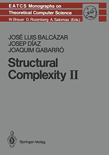 Imagen de archivo de Structural Complexity a la venta por Kennys Bookshop and Art Galleries Ltd.