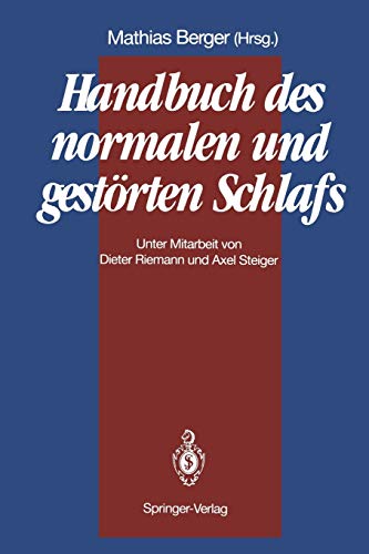 9783642757341: Handbuch Des Normalen Und Gestorten Schlafs
