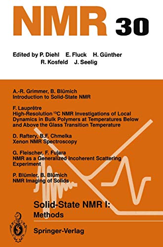 9783642784859: Solid-State NMR I Methods: Methods: 30 (NMR Basic Principles and Progress, 30)