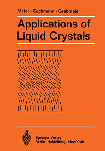 Stock image for Applications of Liquid Crystals for sale by Kennys Bookshop and Art Galleries Ltd.
