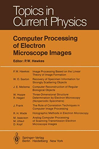 Imagen de archivo de Computer Processing of Electron Microscope Images a la venta por Revaluation Books