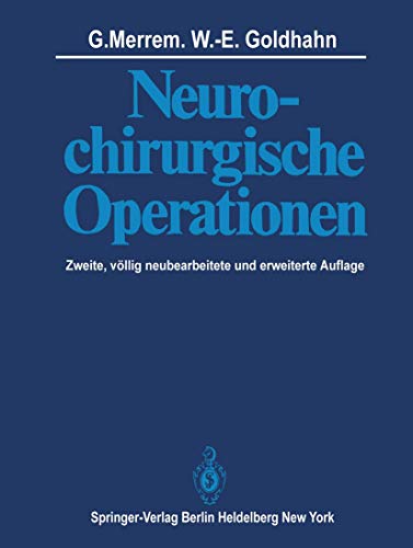 Beispielbild fr Neurochirurgische Operationen (German Edition) zum Verkauf von Lucky's Textbooks