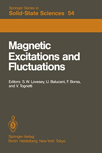 Beispielbild fr Magnetic Excitations and Fluctuations: Proceedings of an International Workshop, San Miniato, Italy, May 28 - June 1 1984 (Springer Series in Solid-State Sciences) zum Verkauf von Revaluation Books