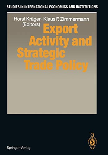 9783642846878: Export Activity and Strategic Trade Policy (Studies in International Economics and Institutions)