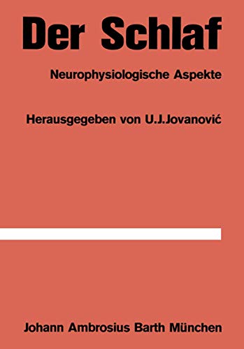 9783642861666: Der Schlaf: Neurophysiologische Aspekte