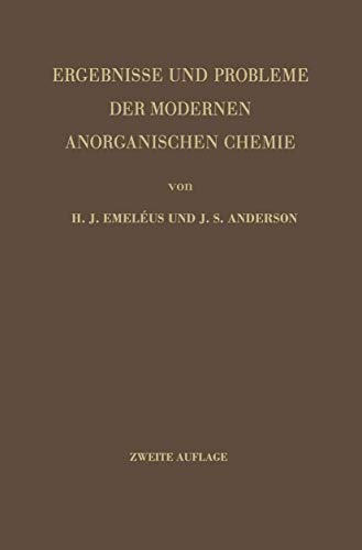 9783642866296: Ergebnisse und Probleme der Modernen Anorganischen Chemie