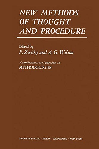 9783642876196: New Methods of Thought and Procedure: Contributions to the Symposium on Methodologies