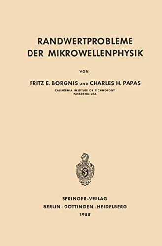 9783642880391: Randwertprobleme Der Mikrowellenphysik