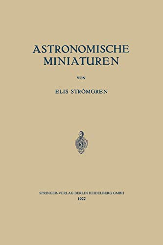 Stock image for Astronomische Miniaturen for sale by Chiron Media