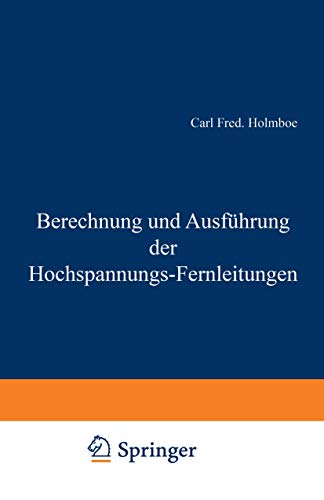 9783642898754: Berechnung und Ausfhrung der Hochspannungs-Fernleitungen (German Edition)