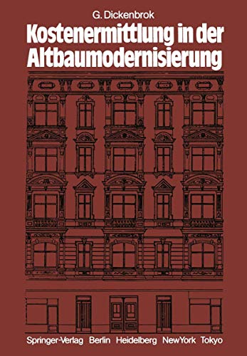 9783642932748: Kostenermittlung in der Altbaumodernisierung