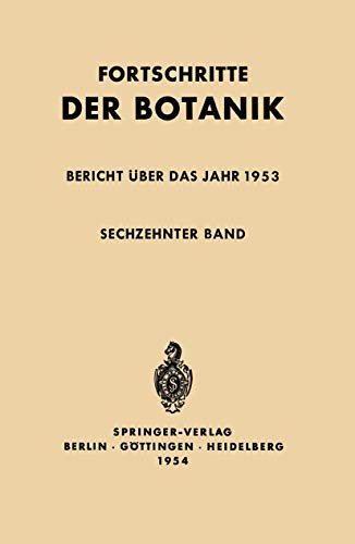 Stock image for Bericht ber das Jahr 1953 (Progress in Botany, 16) (German Edition) for sale by Lucky's Textbooks