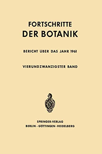 9783642948459: Fortschritte der Botanik: 24 (Progress in Botany)