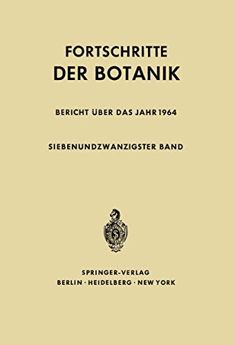 9783642949159: Fortschritte der Botanik: 27 (Progress in Botany)