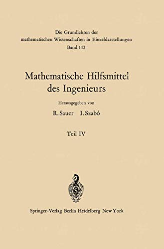 Mathematische Hilfsmittel Des Ingenieurs (Grundlehren der mathematischen Wissenschaften, 142) (German Edition) (9783642951442) by Hahn, Wolfgang