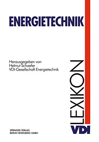 9783642957499: VDI-Lexikon Energietechnik (VDI-Buch) (German Edition)