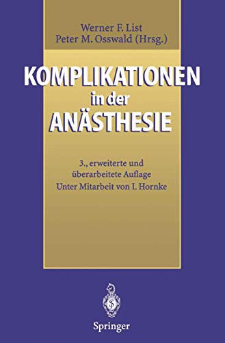 Imagen de archivo de Komplikationen in der Ansthesie (German Edition) a la venta por Lucky's Textbooks