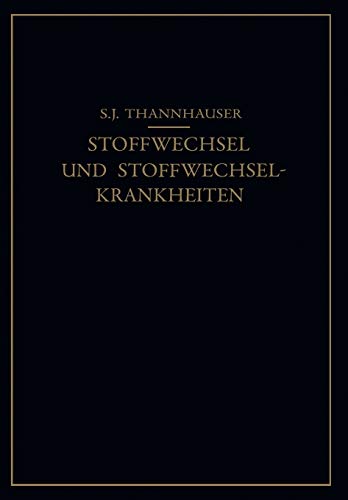 9783642981753: Lehrbuch Des Stoffwechsels Und Der Stoffwechsel-krankheiten