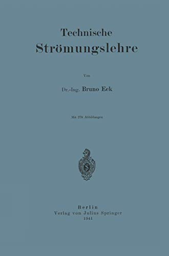 Stock image for Technische Strmungslehre (German Edition) for sale by austin books and more