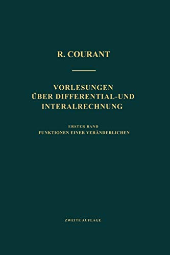Stock image for Vorlesungen Uber Differential- Und Integralrechnung for sale by Kennys Bookshop and Art Galleries Ltd.