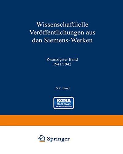 Imagen de archivo de Wissenschaftliche Verffentlichungen aus den Siemens-Werken (German Edition) a la venta por Lucky's Textbooks