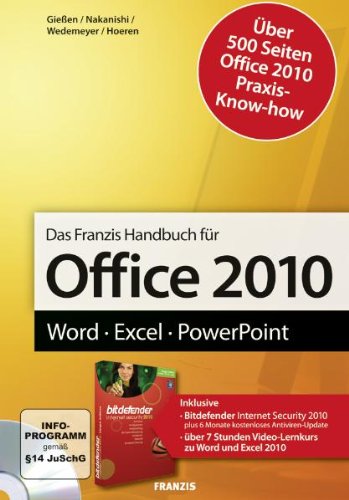 Beispielbild fr Office 2010 Handbuch: Word - Excel - PowerPoint zum Verkauf von medimops