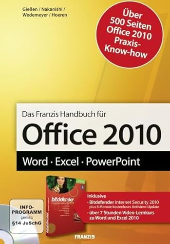 Stock image for Office 2010 Handbuch: Word - Excel - PowerPoint for sale by medimops