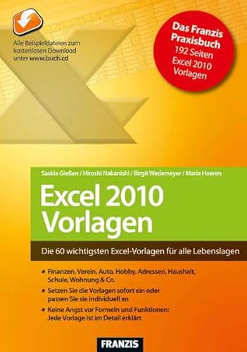 Beispielbild fr Excel 2010 - Vorlagen zum Verkauf von medimops